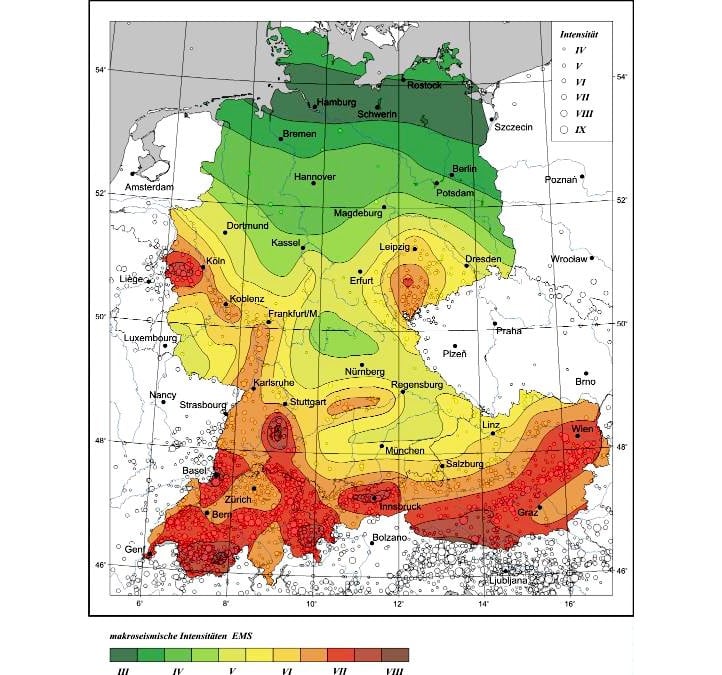 Earthquake Risk Map Germany | Crisis Response Network