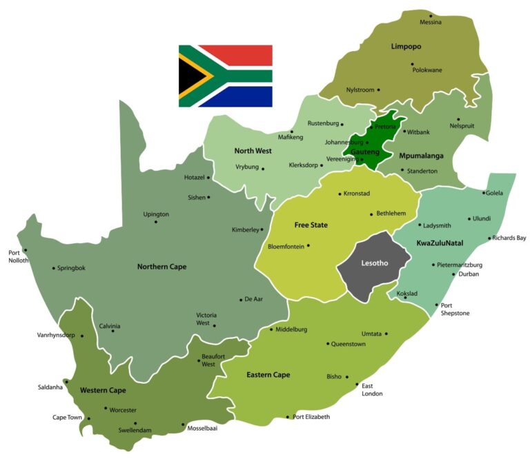 South Africa map